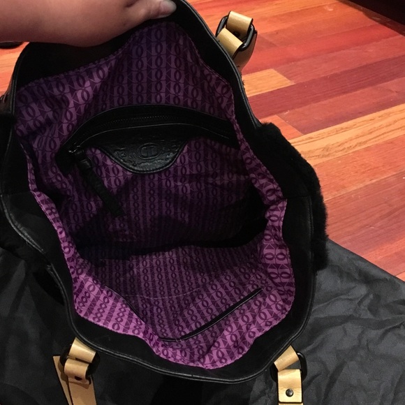 Kelsi Dagger Fur/Leather Bucket Bag - Picture 4 of 4